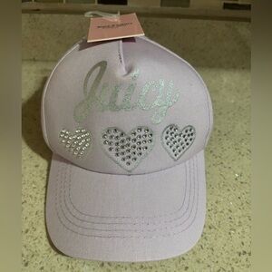 Juicy Couture Kids Lavender Cap with Silver Accents NWT